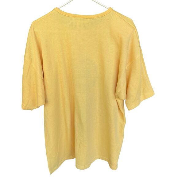 Vintage Michael Carrie Top Womens Extra Large Needlepoint Teddy Bear Grandmacore - Picture 2 of 9